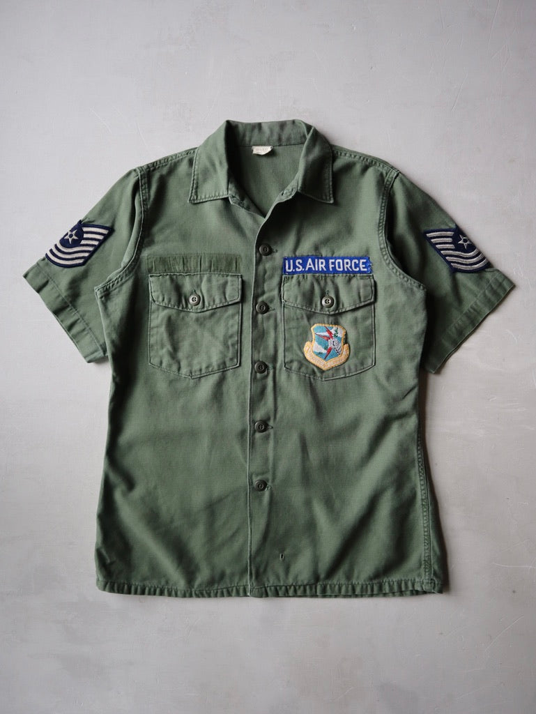 1970s U.S Army OG-107 Fatigue Shirt - M