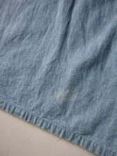Load image into Gallery viewer, 1970s Chambray Pullover Work Shirt - L
