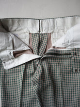 Load image into Gallery viewer, 1970s Houndstooth Print Bootcut Pants - 35"
