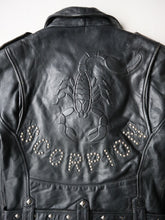 Load image into Gallery viewer, 1990s Studded Leather Biker Jacket - M
