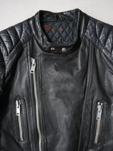 Load image into Gallery viewer, 1980&#39;s Distressed Moto Biker Leather Jacket - S
