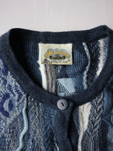 Load image into Gallery viewer, 1980s Aklanda Women's Coogi Style 3D Knit Cardigan - L
