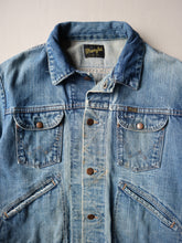 Load image into Gallery viewer, 1960/70s Repaired Wrangler 124MJ Selvedge Denim Jacket - M
