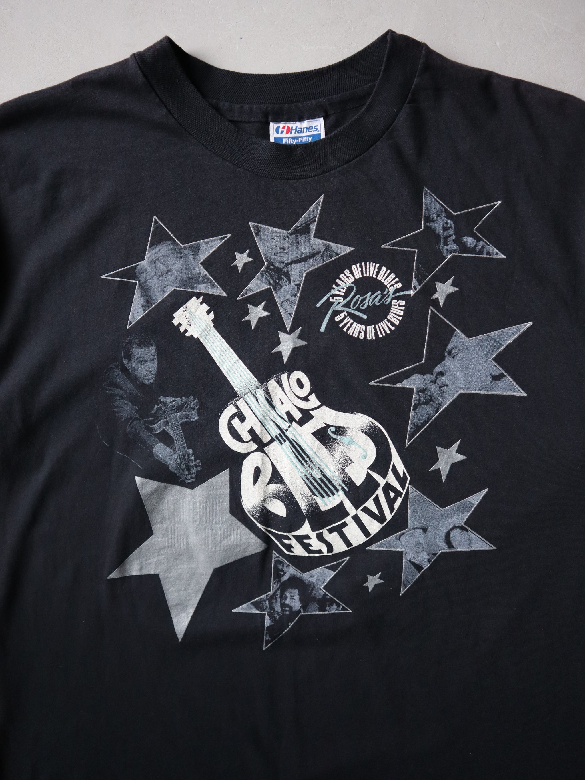 1990s Chicago Blues Festival Rosa's Blues Lounge T-Shirt - L