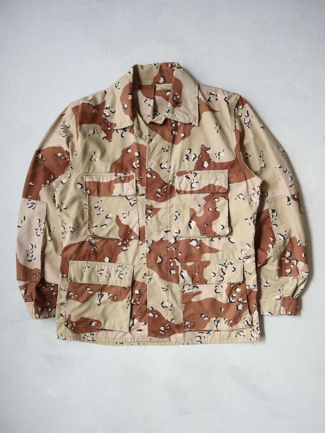 1990's U.S Army Cookie Camo Field Shirt - M